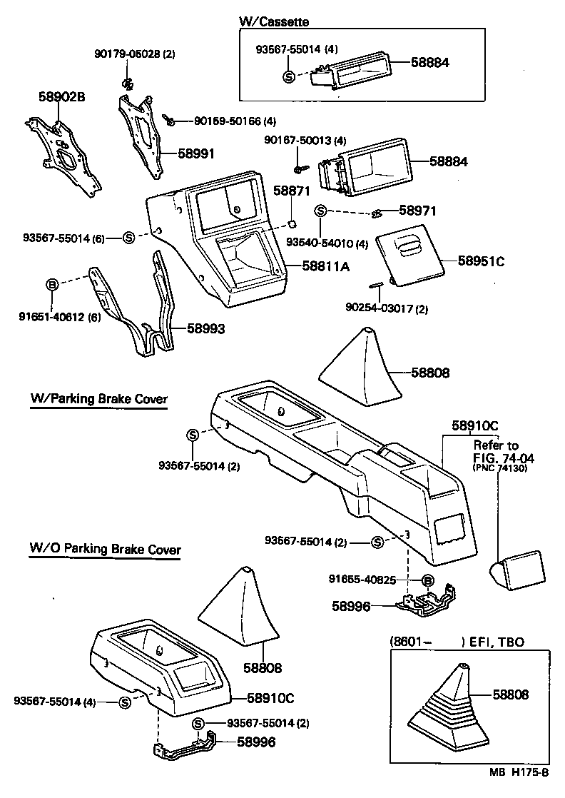 58871-10040 CUSHION, CONSOLE BOX product image