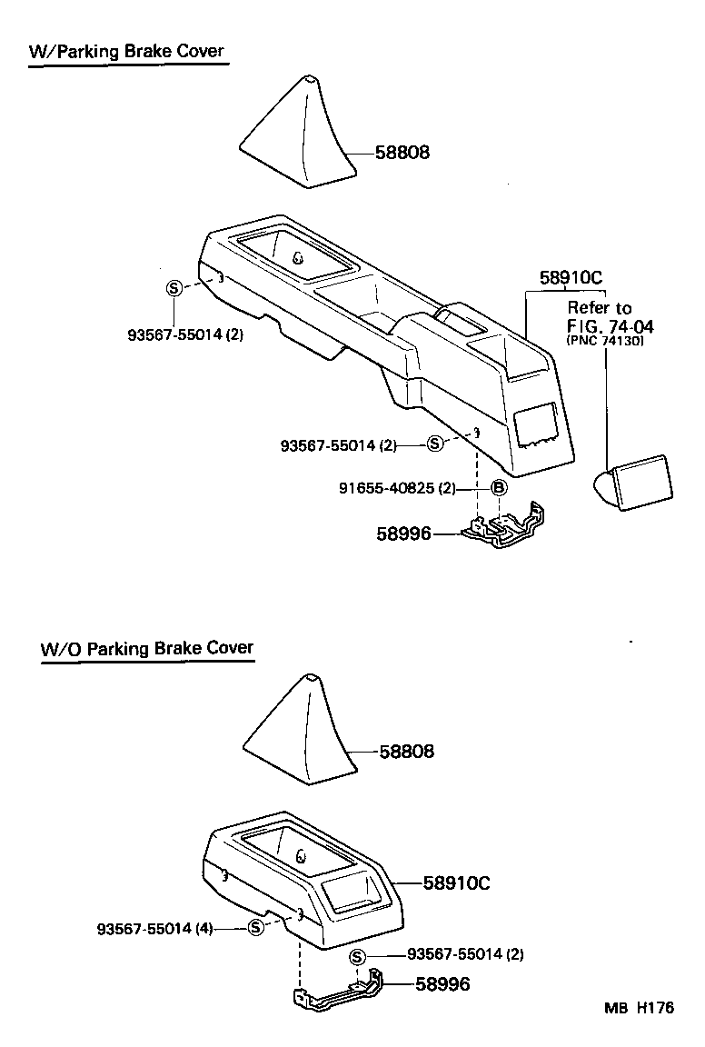 55522-20060 COVER, CONSOLE BOX OPENING product image