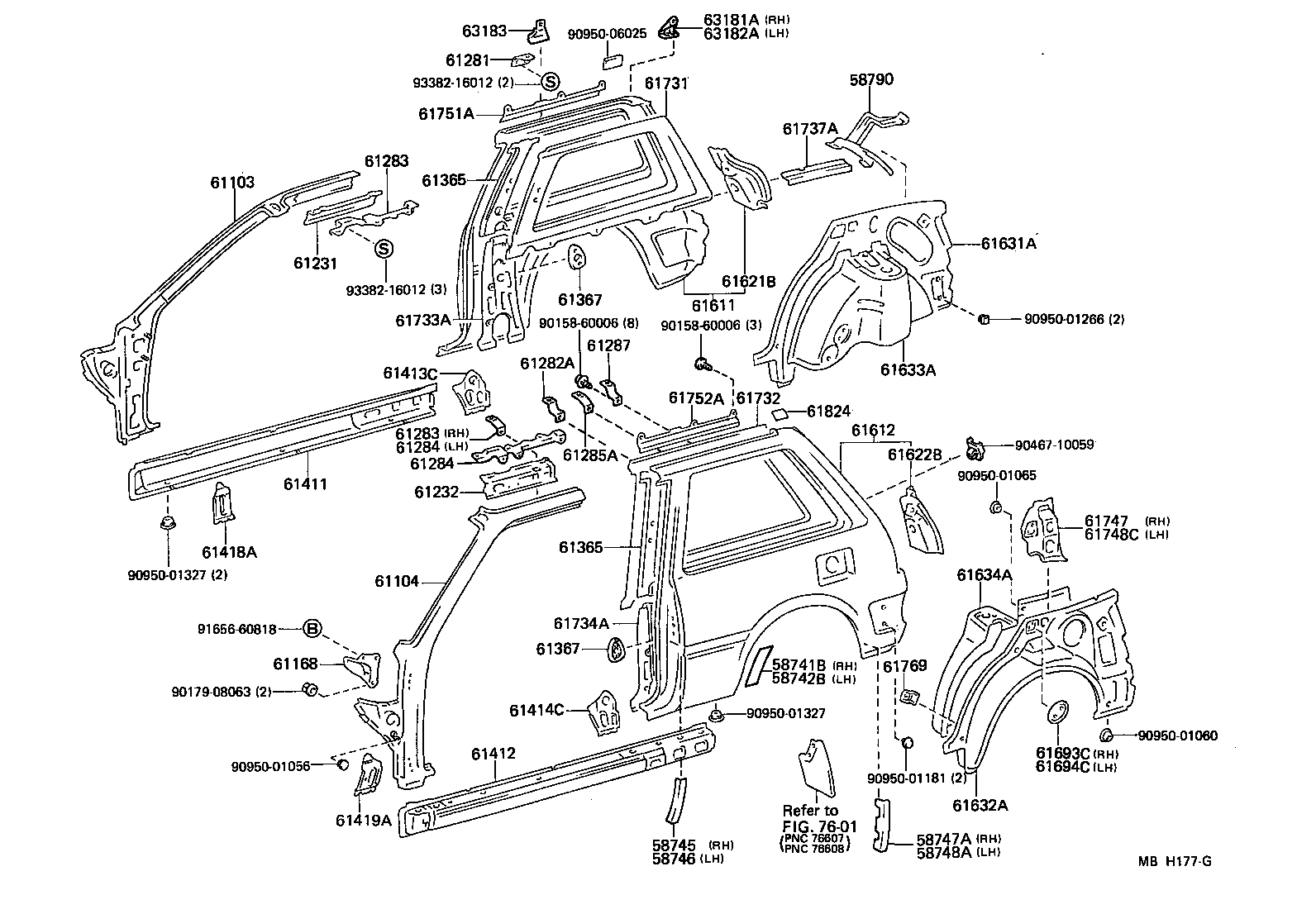61022-10130 PILLAR SUB-ASSY, FRONT BODY, LH product image