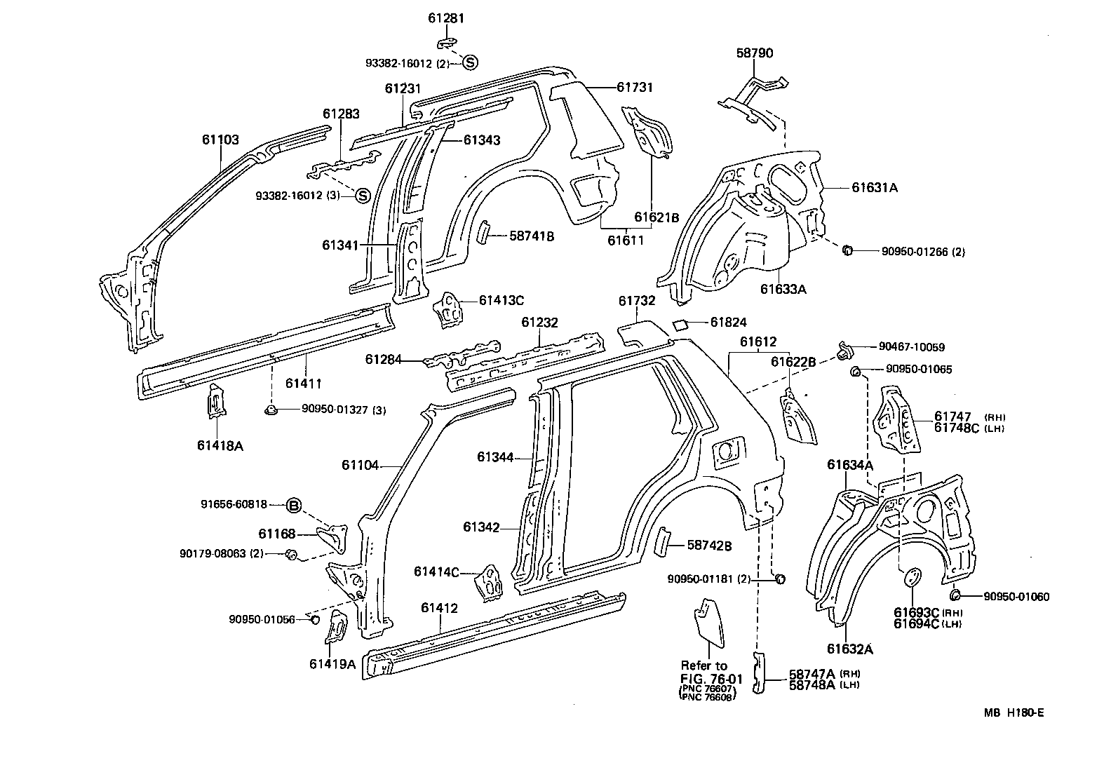 61022-10130 PILLAR SUB-ASSY, FRONT BODY, LH product image