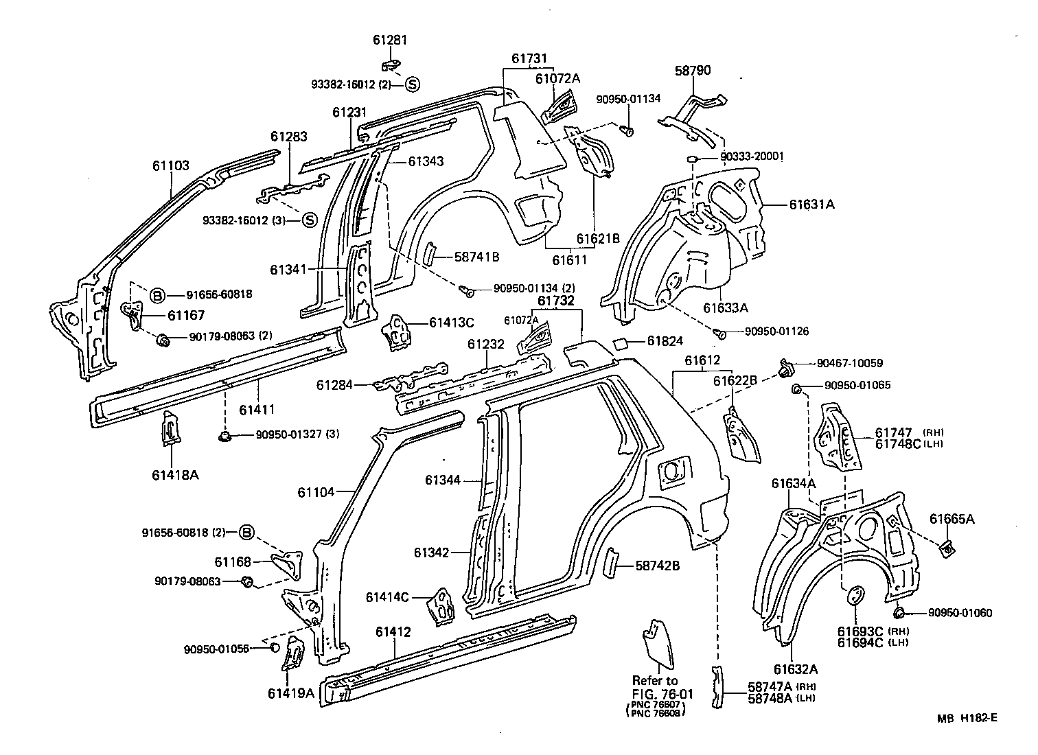 61022-10180 PILLAR SUB-ASSY, FRONT BODY, LH product image