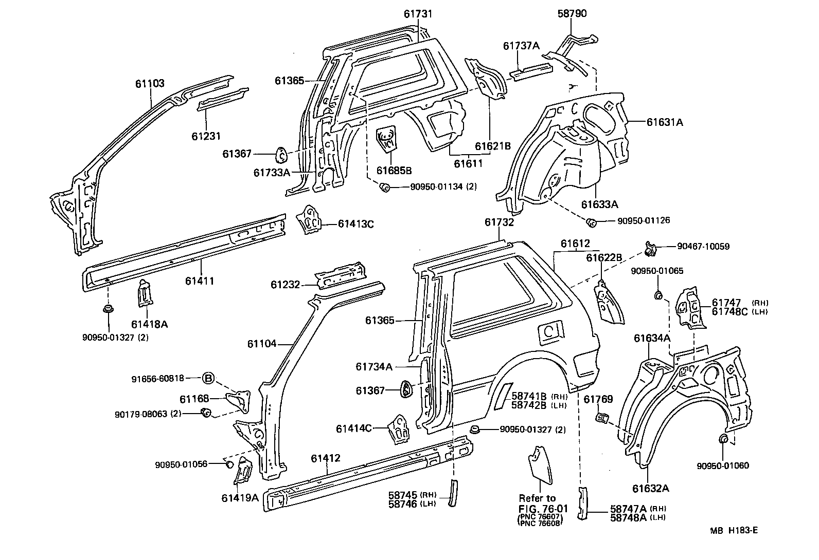61022-10130 PILLAR SUB-ASSY, FRONT BODY, LH product image