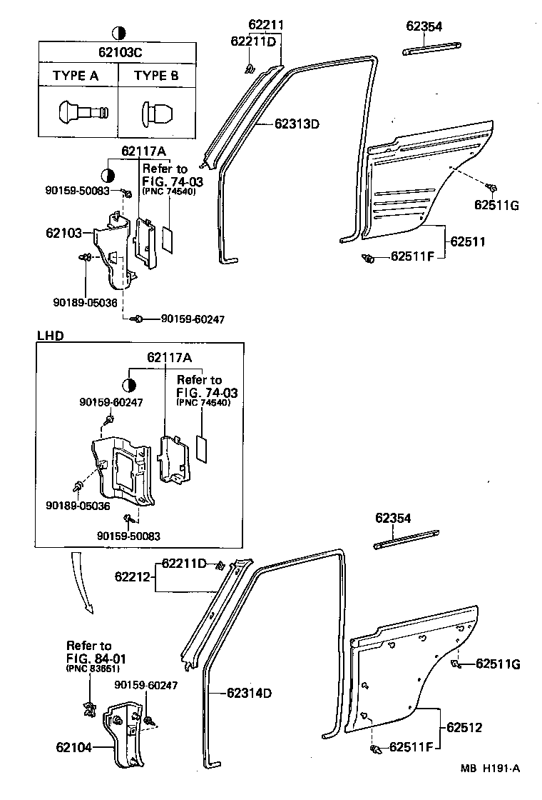 62520-10620-06 BOARD, QUARTER INSIDE TRIM, LH product image
