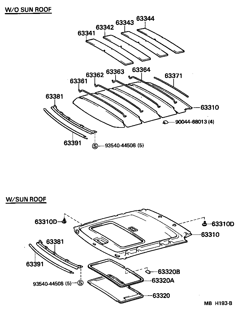 63341-10070 PAD, ROOF SILENCER, NO.1 product image