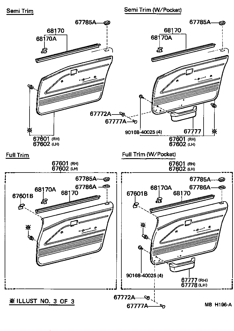 67002-10340 PANEL SUB-ASSY, FRONT DOOR, LH product image