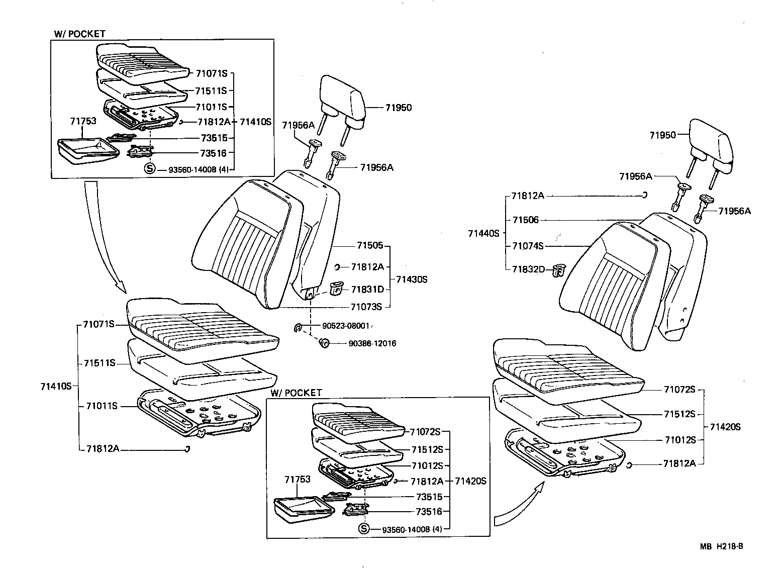 71620-10140 SPRING ASSY, FRONT SEAT CUSHION, LH(FOR SEPARATE TYPE) product image