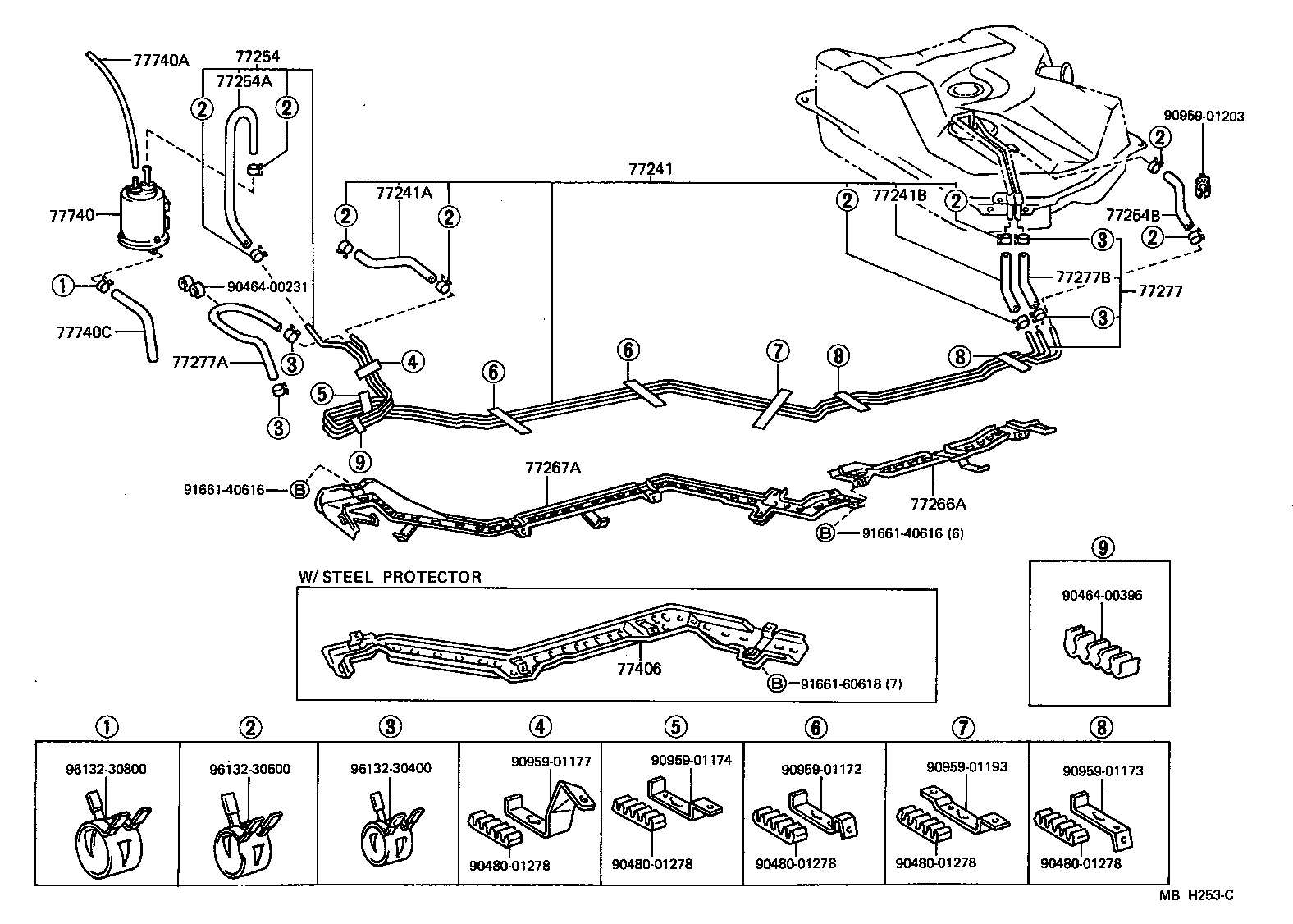 77205-10100 TUBE, FUEL MAIN, NO.1 product image