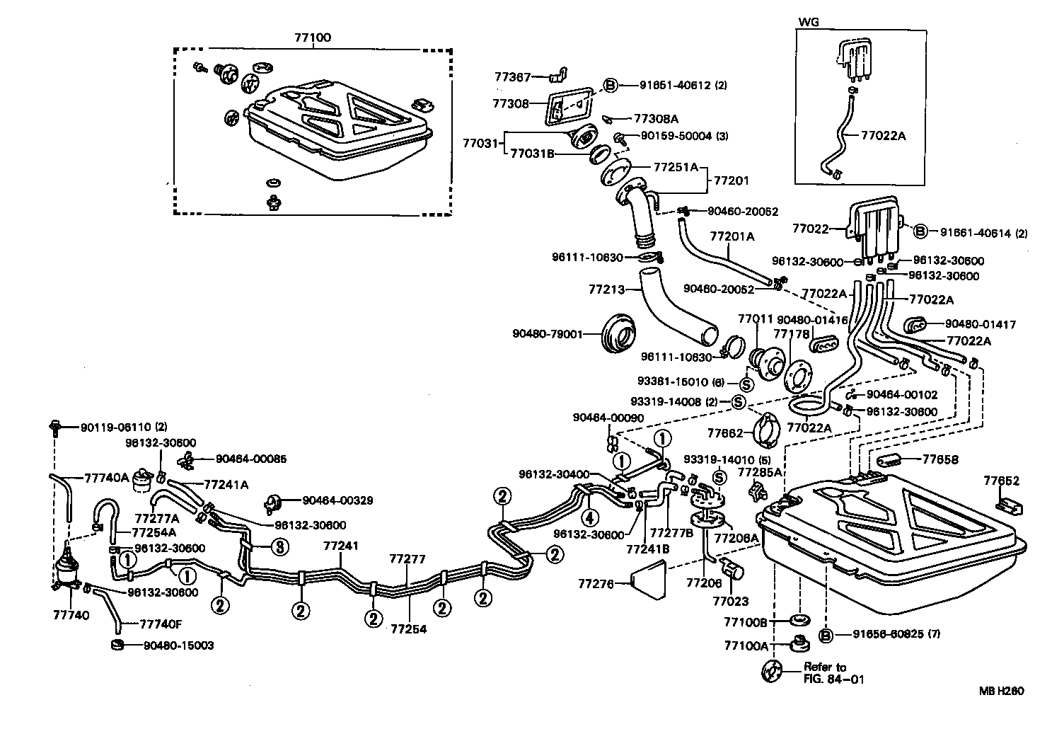 95332-06050 HOSE, FUEL(FOR FUEL EVAPORATIVE SEPARATOR) product image