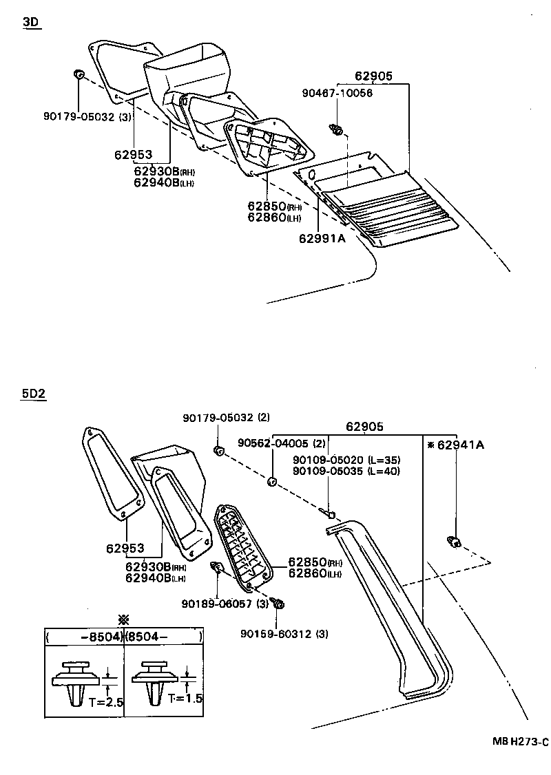 62905-12280 LOUVER, QUARTER VENTILATION product image