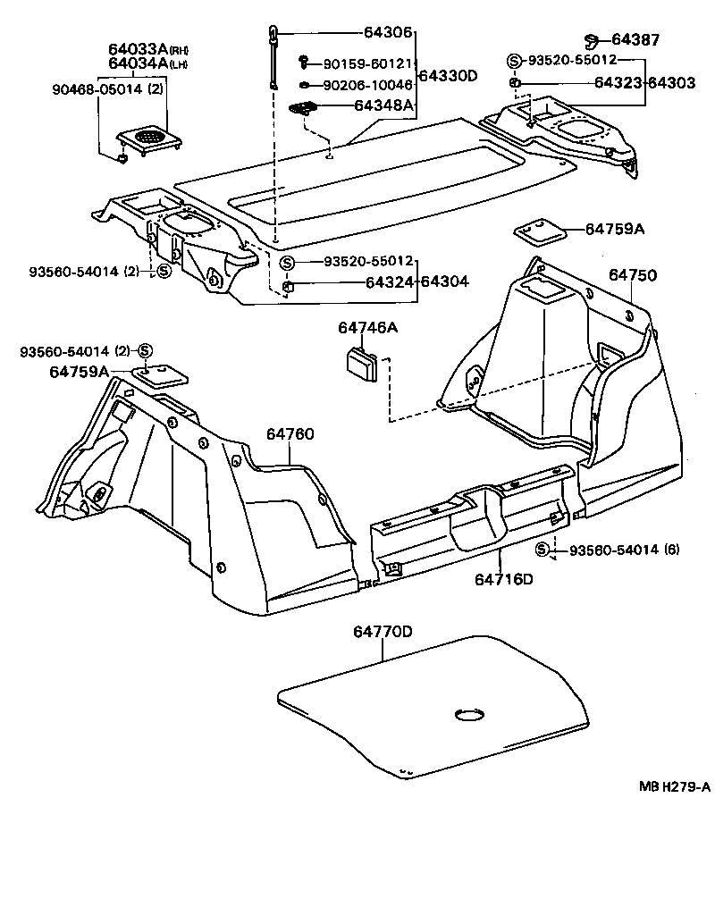 64770-12060 COVER ASSY, SPARE WHEEL product image