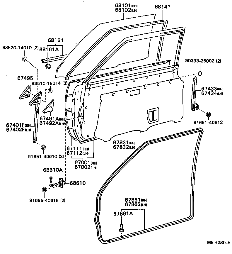 67112-12410 PANEL, FRONT DOOR, OUTER LH product image
