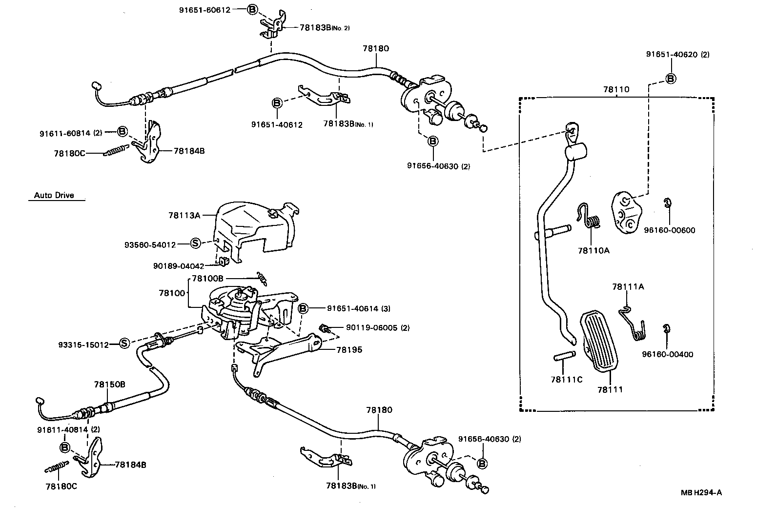 78113-20120 COVER, AUTO DRIVE ACCELERATOR LINK product image