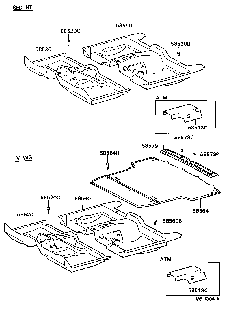 58513-22090 MAT, FLOOR, FRONT CENTER product image