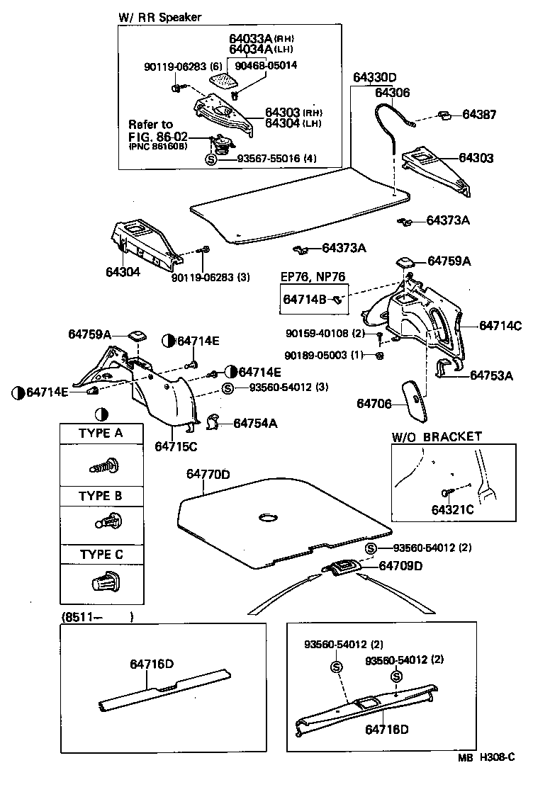 64770-10011 COVER ASSY, SPARE WHEEL product image