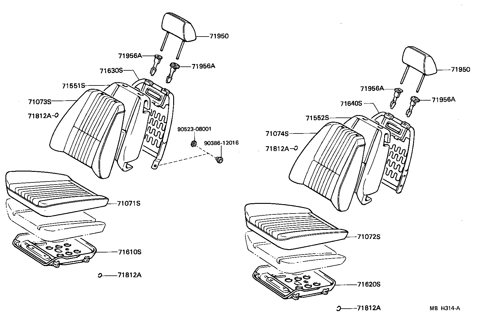 71620-10140 SPRING ASSY, FRONT SEAT CUSHION, LH(FOR SEPARATE TYPE) product image