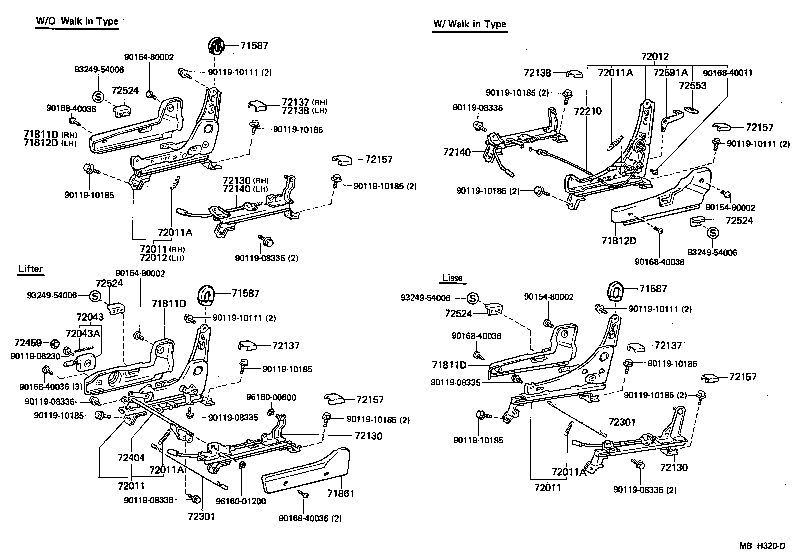 71511-10120 PAD, FRONT SEAT CUSHION, RH(FOR SEPARATE TYPE) product image