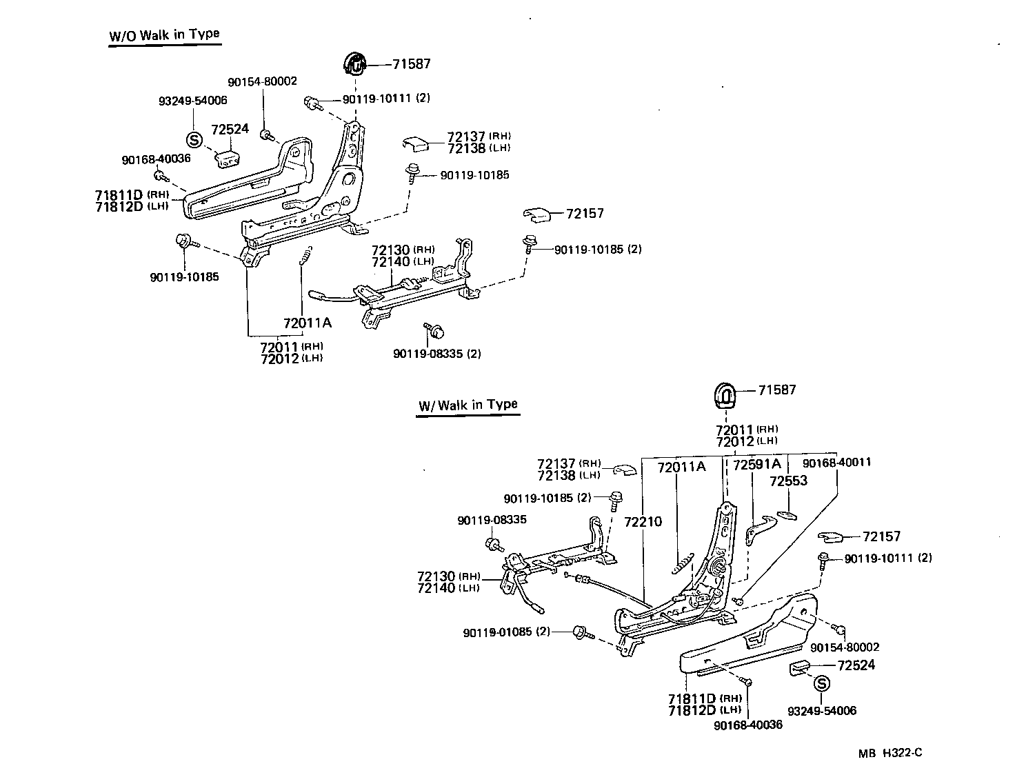71012-10040 FRAME SUB-ASSY, FRONT SEAT CUSHION, LH product image