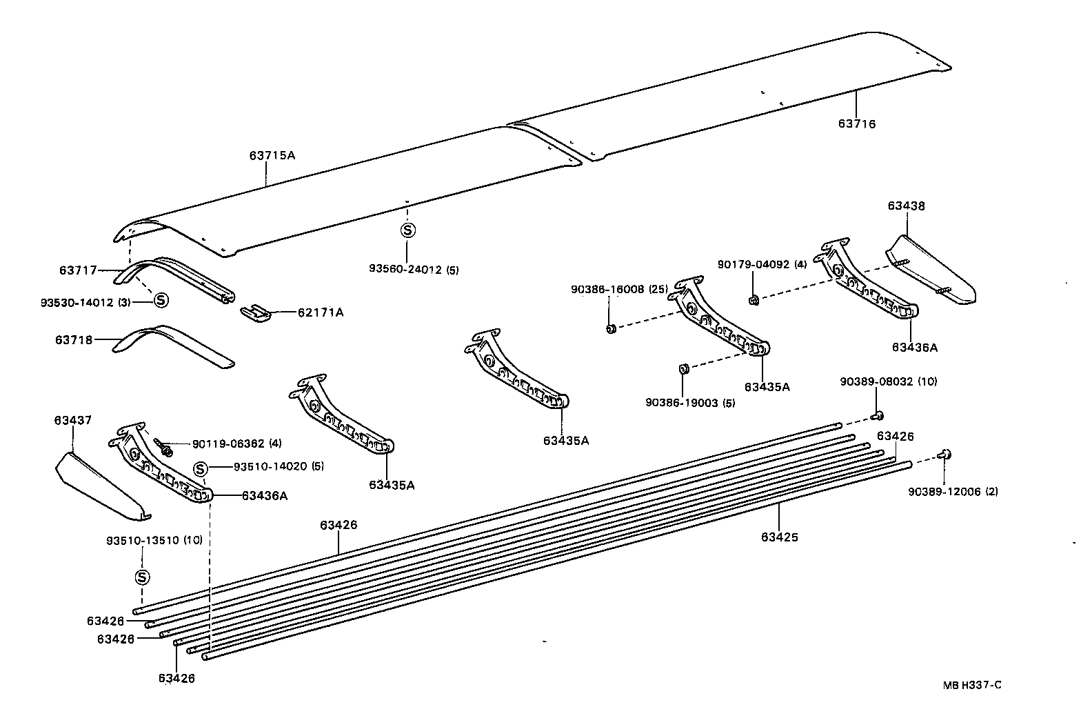 63435-90B01 FRAME, ROOM RACK, NO.1 product image