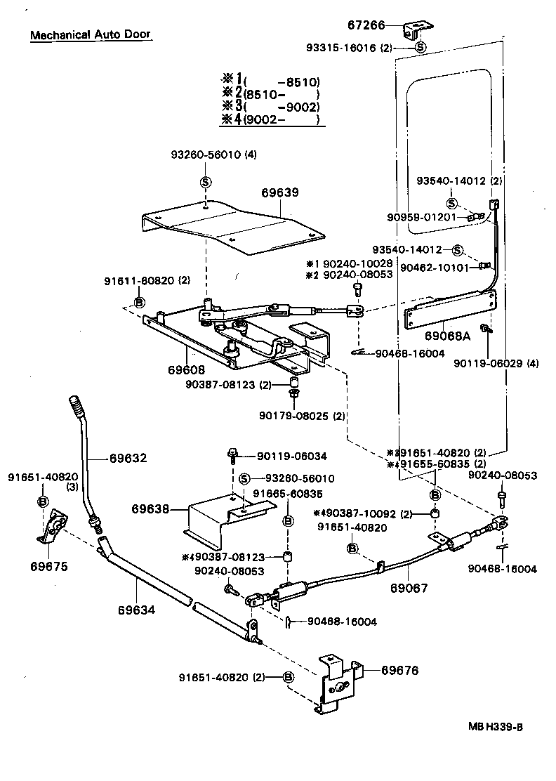 69751-20031-36 HOLDER, DOOR LOCK CONTROL KNOB(FOR GLIDE DOOR) product image