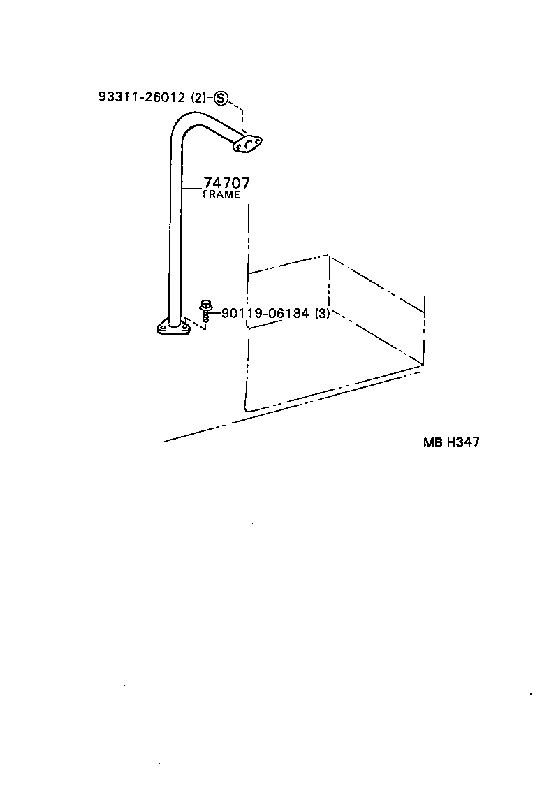 74707-90B02 FRAME SUB-ASSY, HAND GRIP, NO.1 product image