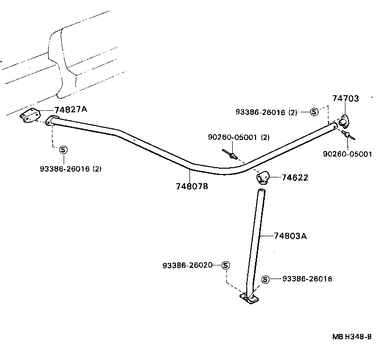 74622-90500 BRACKET, HAND GRIP product image
