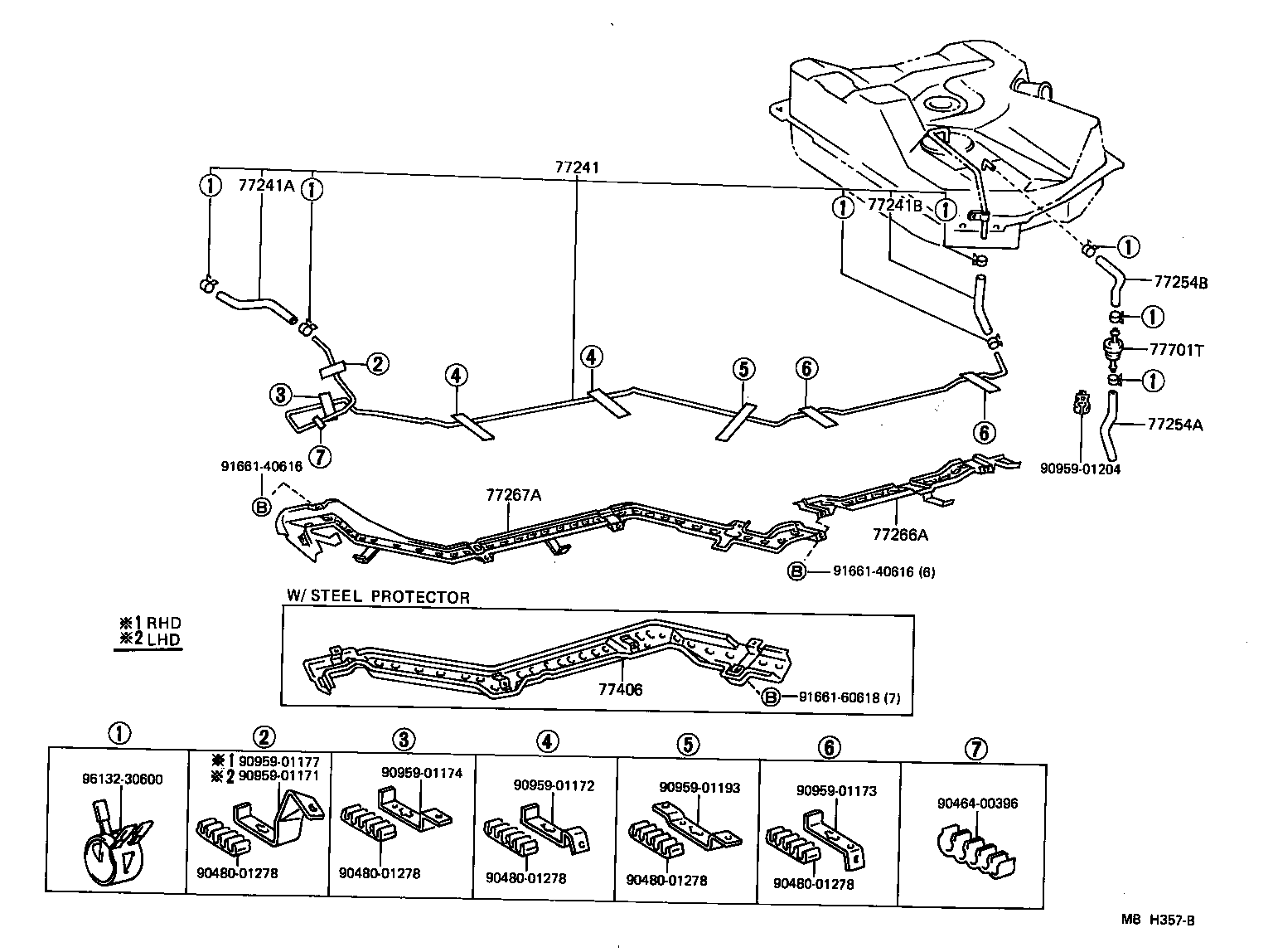 77249-10020 HOSE, FUEL, NO.1 (FOR EMISSION TUBE, NO.1) product image