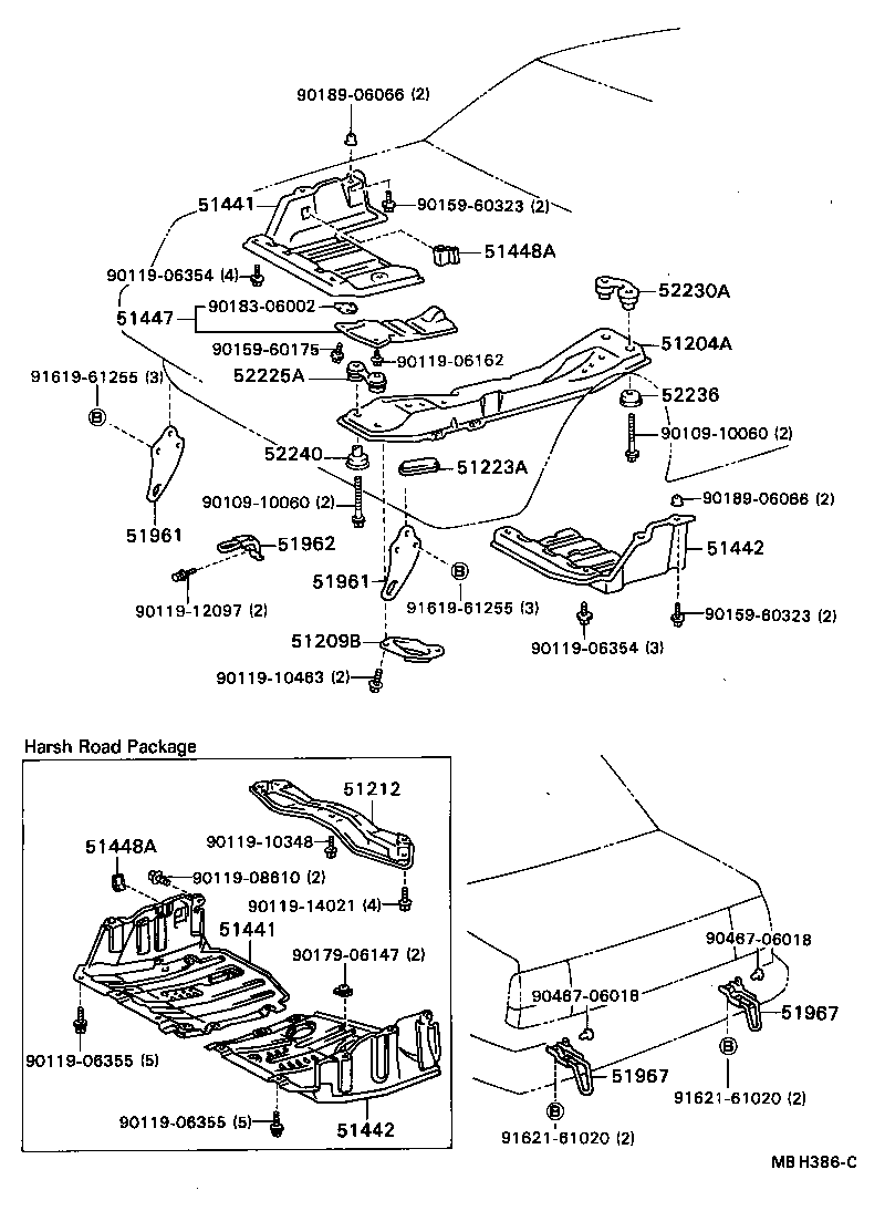 51408-20010 COVER, ENGINE UNDER, NO.1 product image