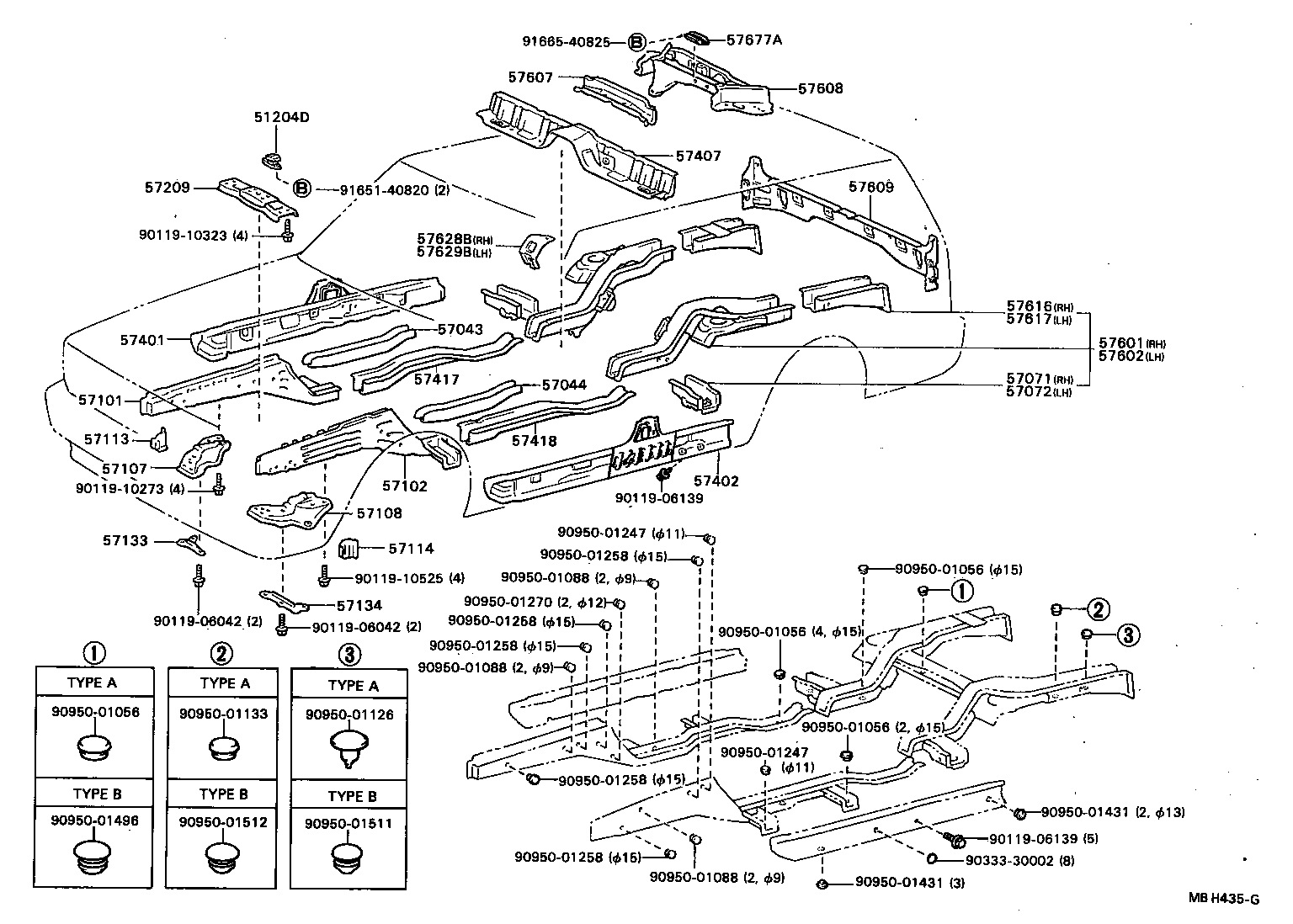 51204-22080 DAMPER SUB-ASSY, ENGINE REAR SUPPORT MEMBER product image
