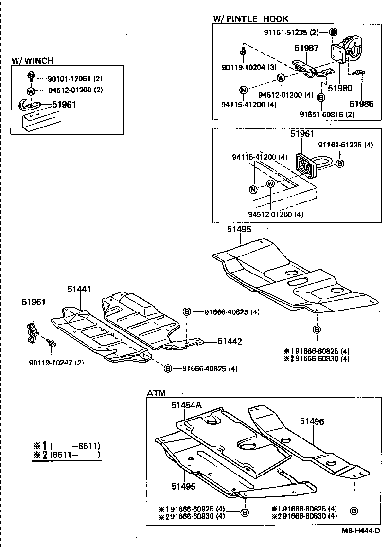 51454-60120 SILENCER, ENGINE REAR COVER product image