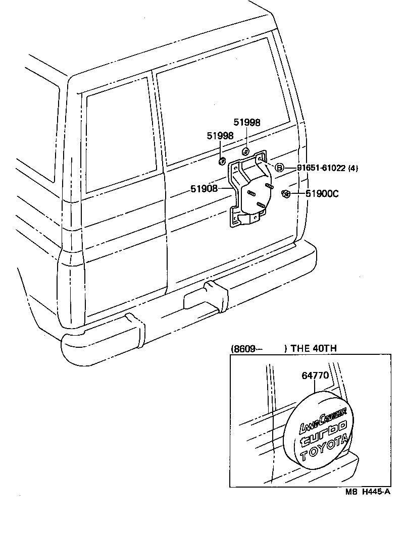 64771-60090 COVER ASSY, SPARE WHEEL product image