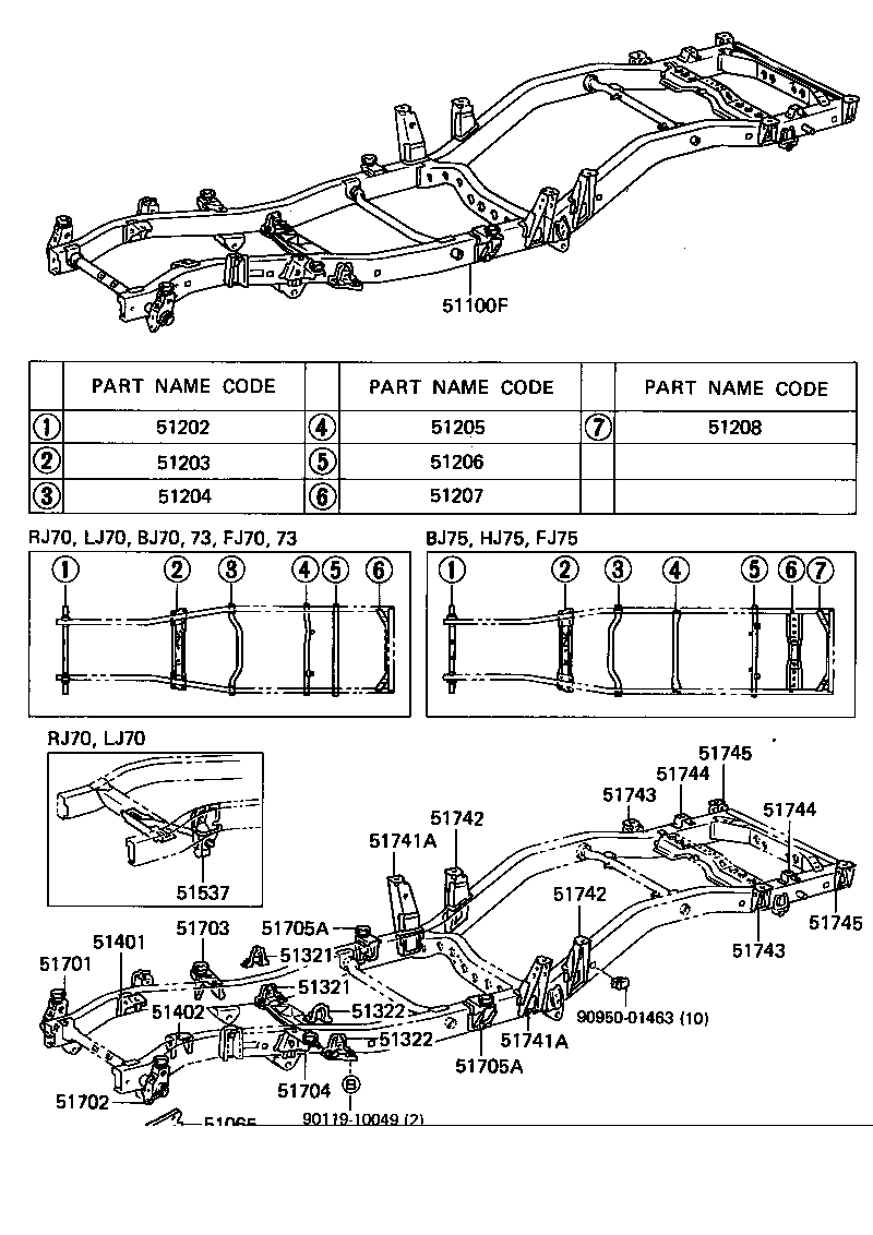 51421-60070 BRACKET SUB-ASSY, ENGINE FRONT MOUNTING, RH product image