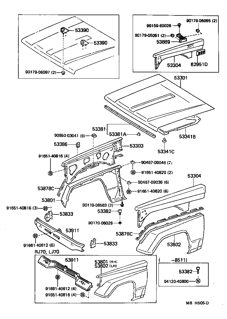 53802-90K17 FENDER SUB-ASSY, FRONT LH product image