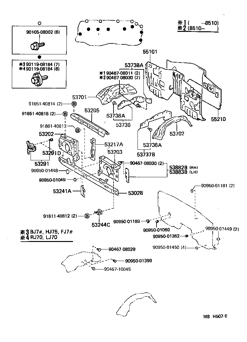53701-90K44 APRON SUB-ASSY, FRONT FENDER, RH product image
