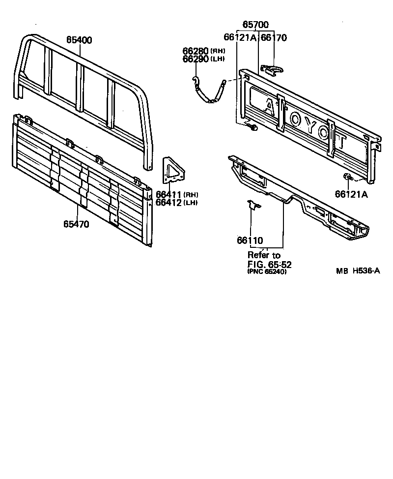 65700-90K02 GATE ASSY, REAR BODY TAIL product image