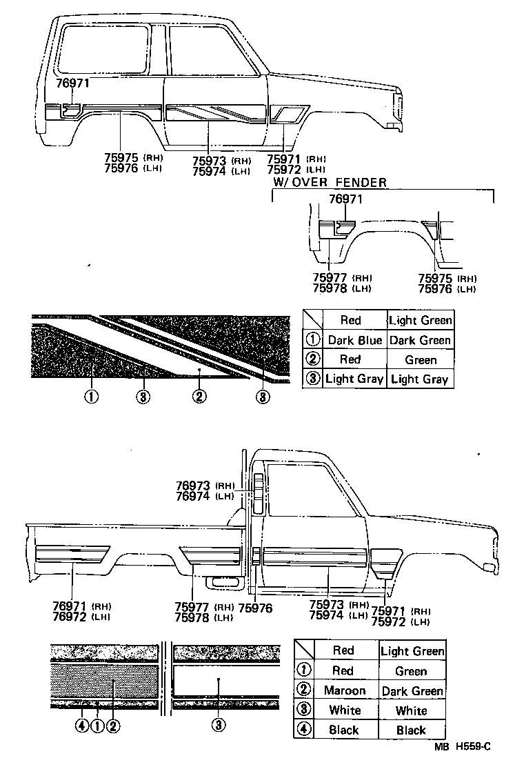 75998-90K02-07 STRIPE, SIDE, RH NO.5 product image