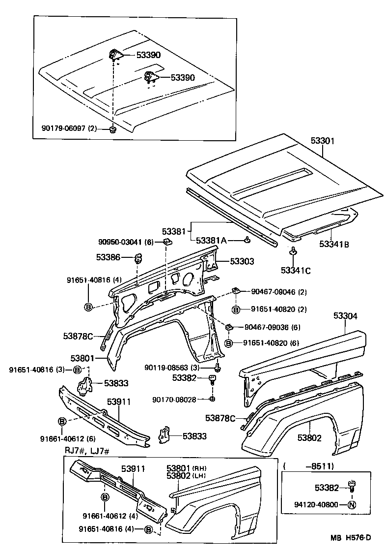 53801-90K02 FENDER SUB-ASSY, FRONT RH product image
