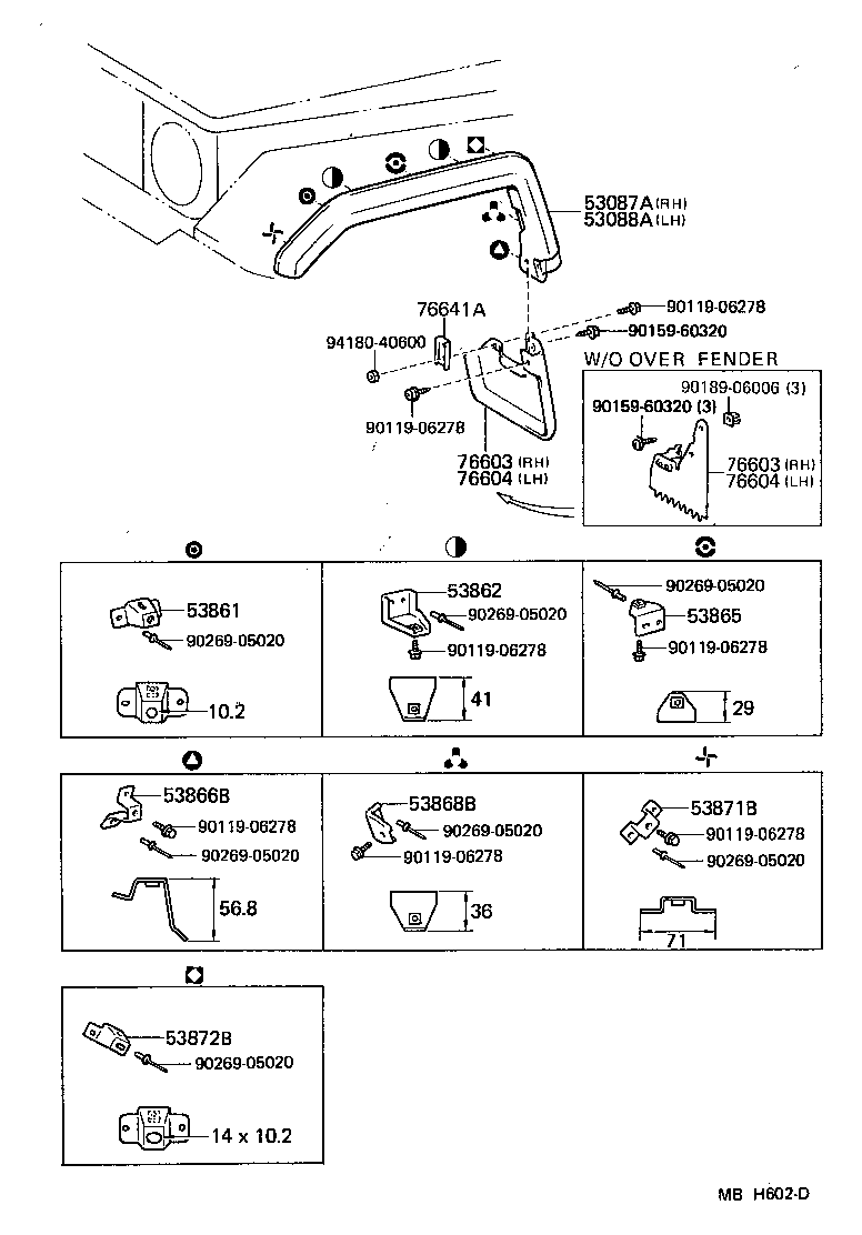 53802-90K17 FENDER SUB-ASSY, FRONT LH product image