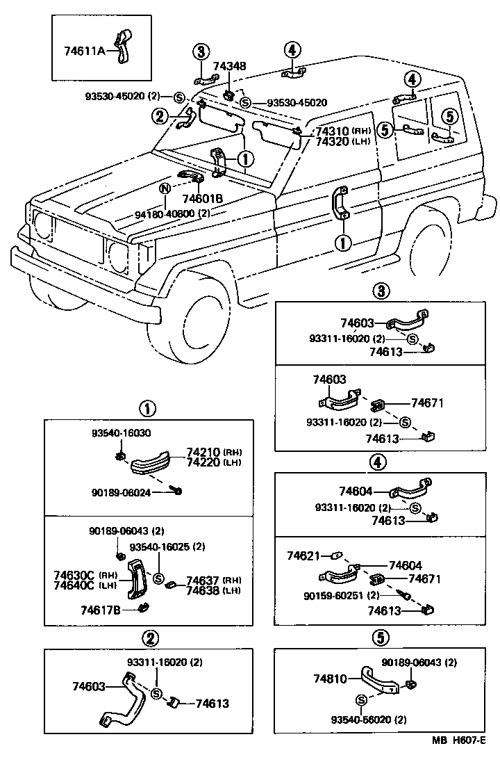 69285-90801-16 PULL ASSY, DOOR, INSIDE product image