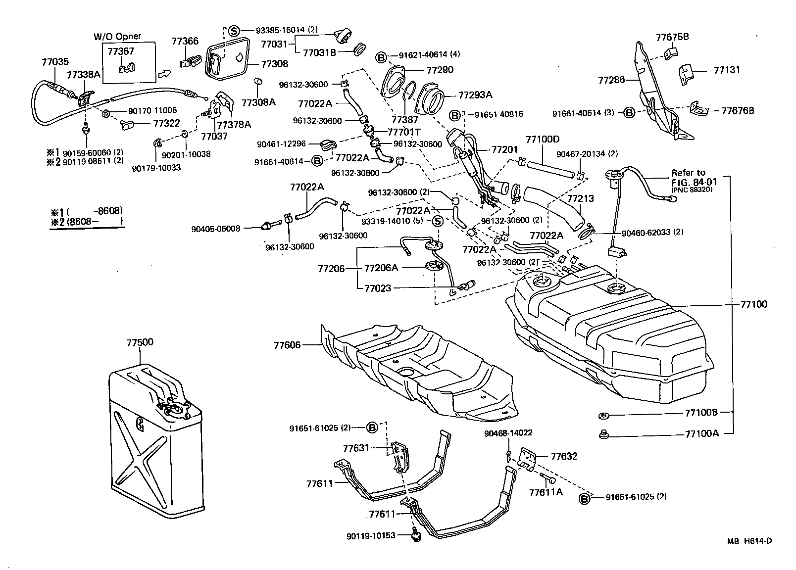 95333-08042 HOSE, FUEL, NO.2 (FOR MAIN TUBE, NO.2) product image