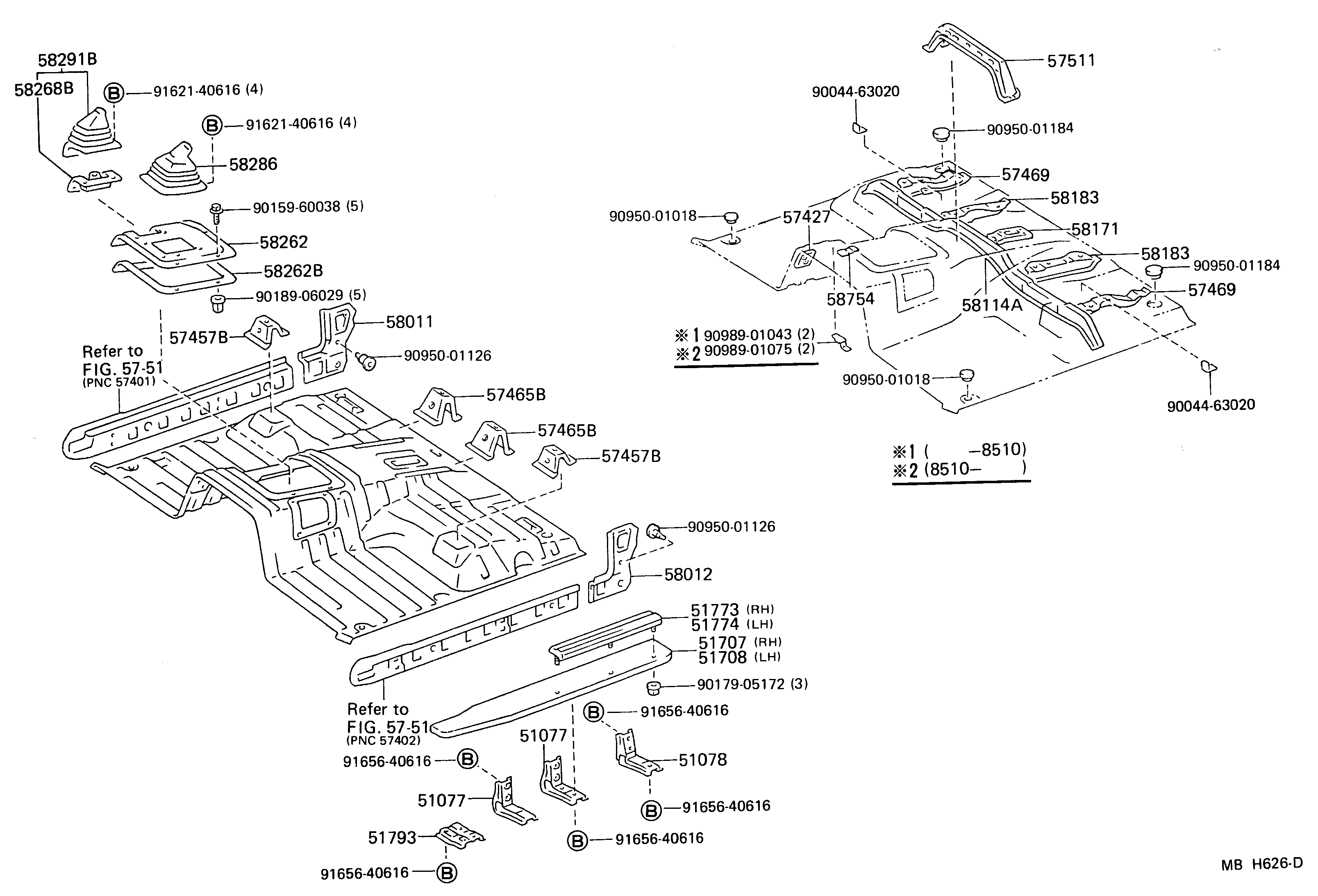 Toyota 58114-90K03 REINFORCEMENT, FRONT FLOOR PANEL