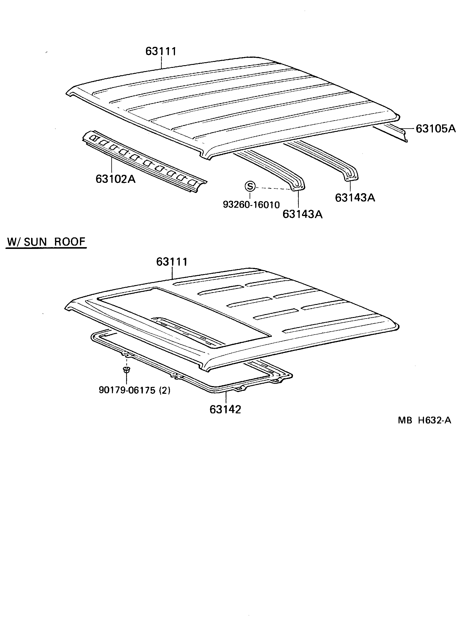 Toyota 63105-90K00 FRAME SUB-ASSY, BACK DOOR OPENING