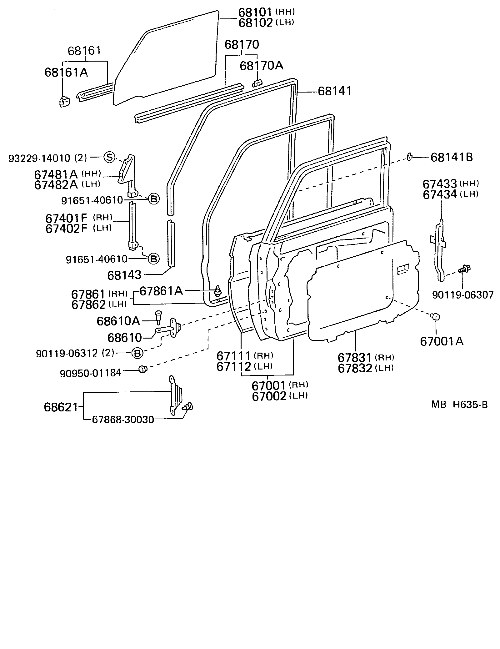 Toyota 67112-90K04 PANEL, FRONT DOOR, OUTER LH
