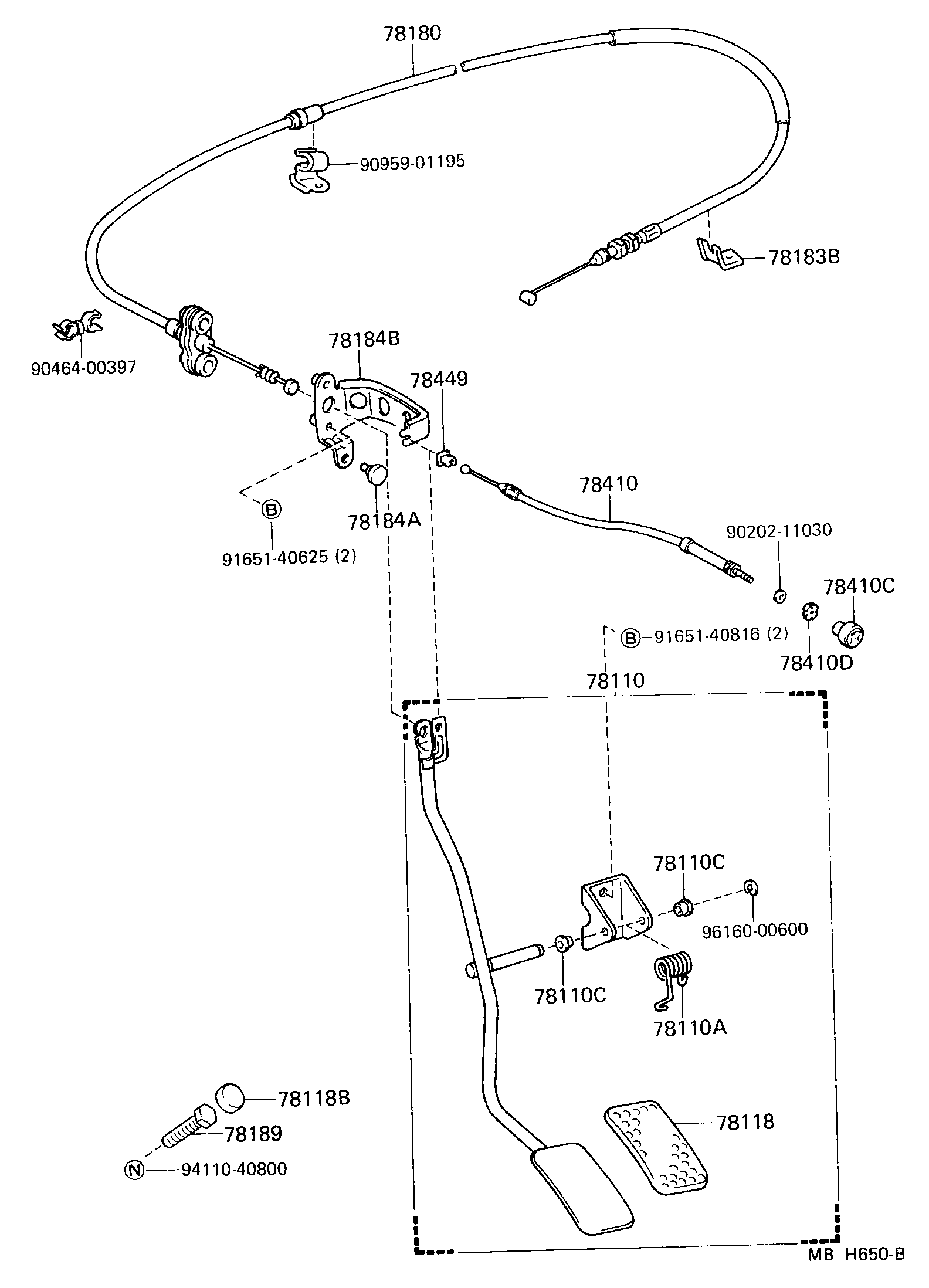 Toyota 78180-90K10 WIRE ASSY, ACCELERATOR