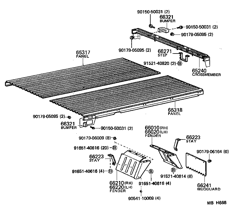 65110-95017 SILL ASSY, MAIN, RH product image