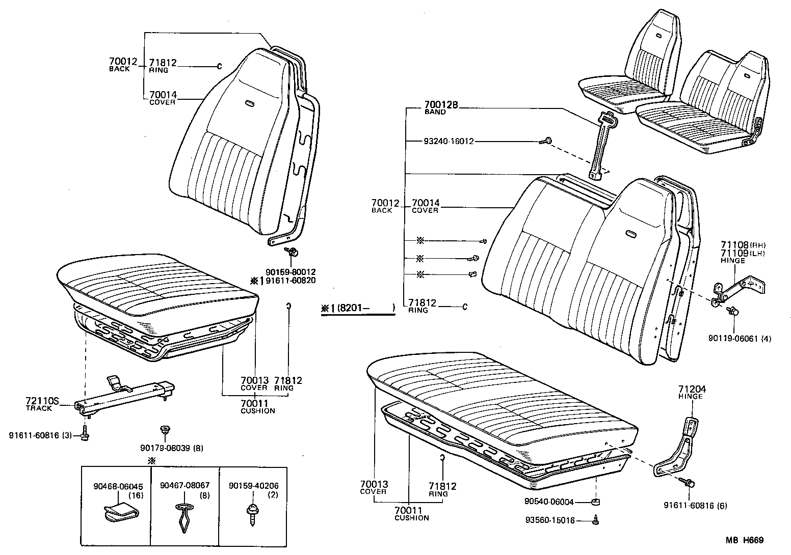 71072-95029 COVER ASSY, NO.1 SEAT CUSHION product image
