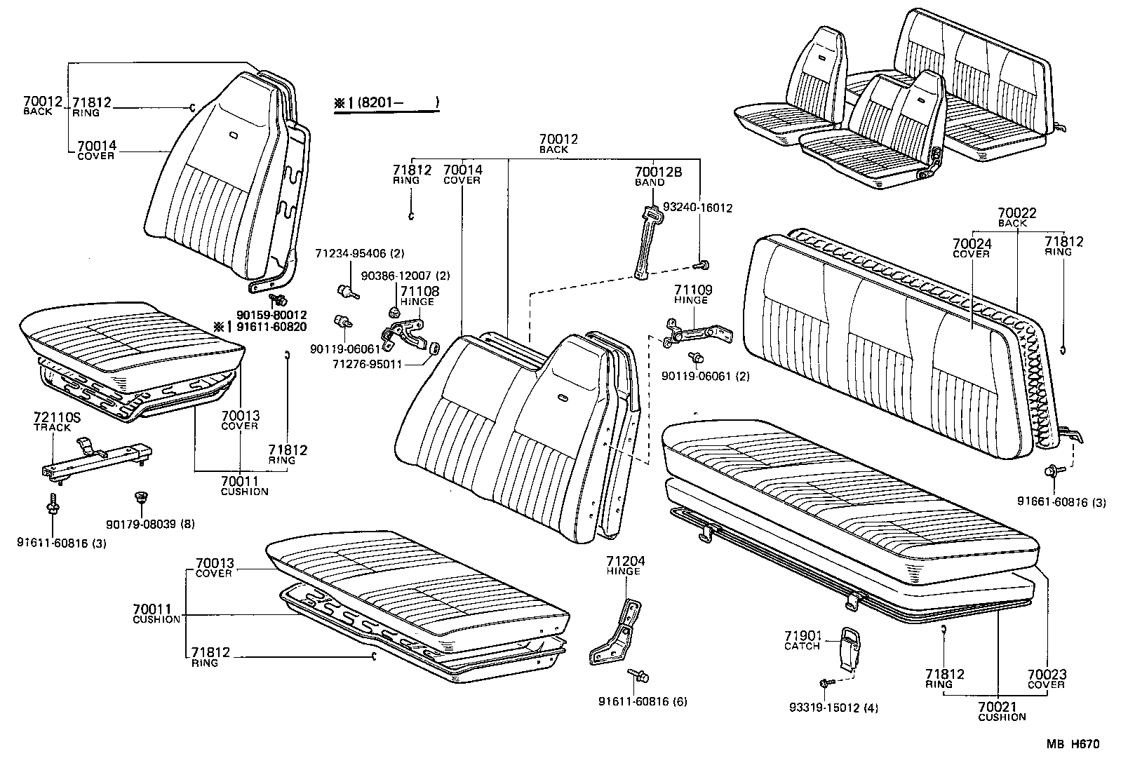 71072-95029 COVER ASSY, NO.1 SEAT CUSHION product image