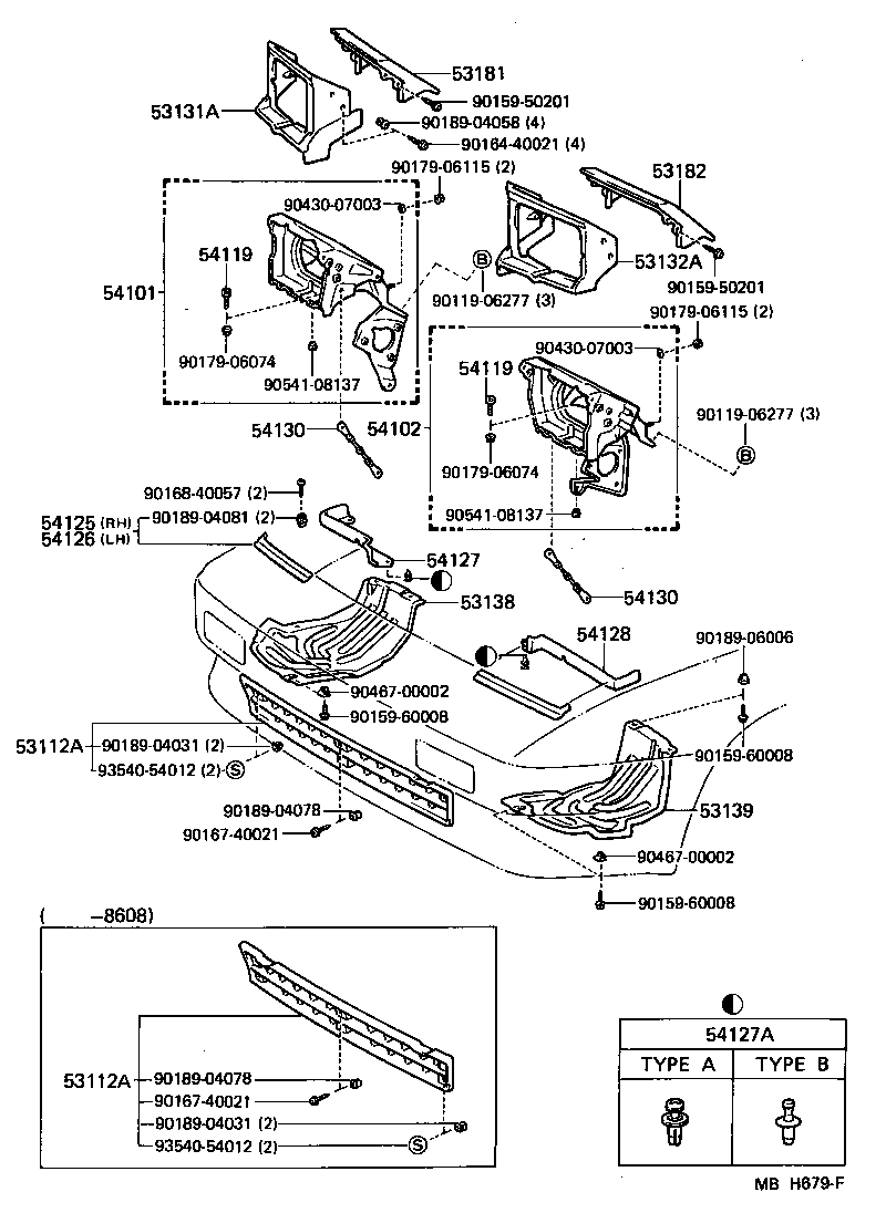 53140-17020 DOOR, HEADLAMP, LH product image