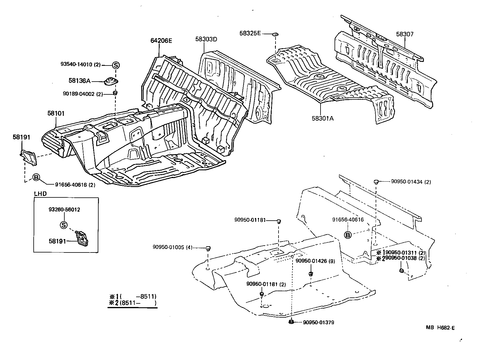 58307-17020 PANEL SUB-ASSY, BODY LOWER BACK product image
