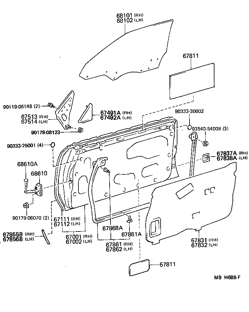 67112-17010 PANEL, FRONT DOOR, OUTER LH product image