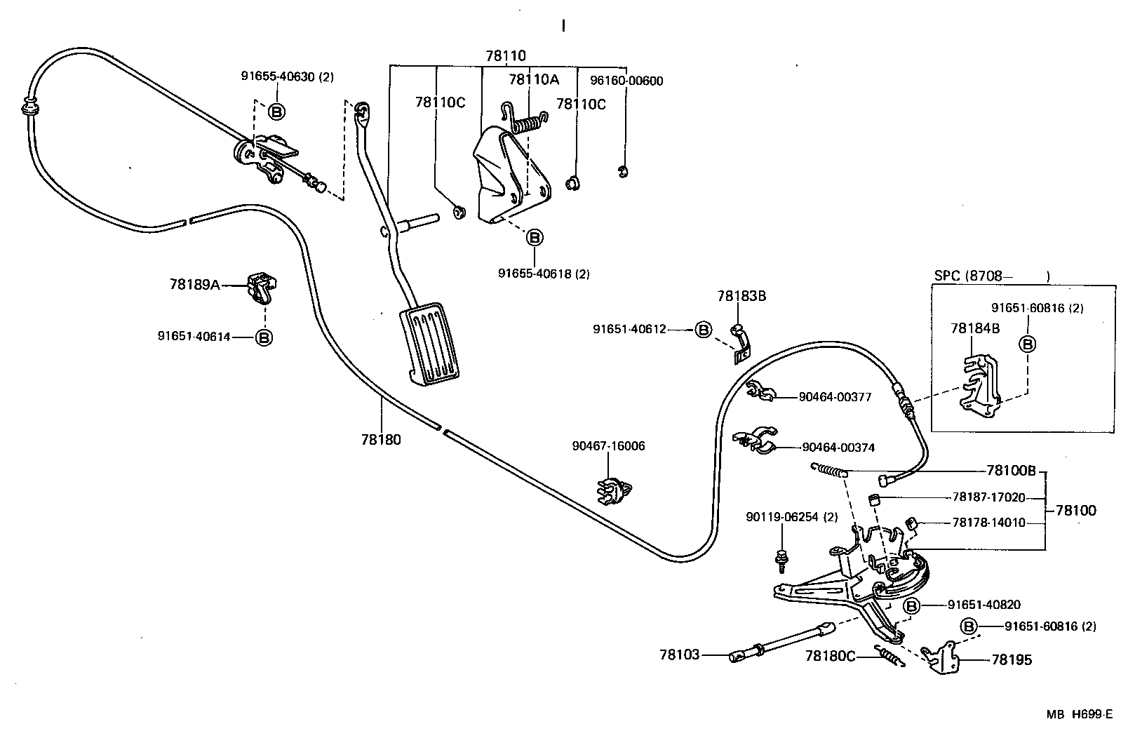 Toyota 78100-17010 LINK ASSY, ACCELERATOR